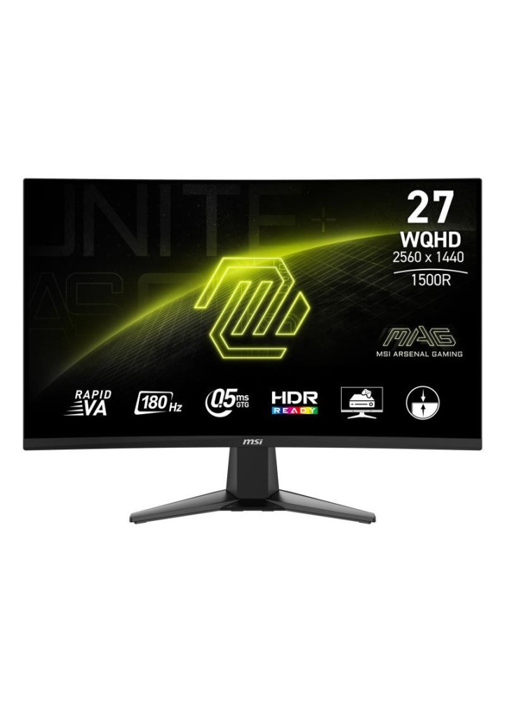 Écran MSI MAG 27CQ6F écran plat de PC 68,6 cm (27") 2560 x 1440 pixels Quad HD LCD Noir (9S6-3CD91M-002)