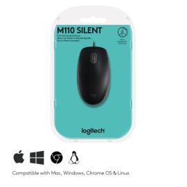 Souris Logitech B110 Silent USB Noir (910-005508)
