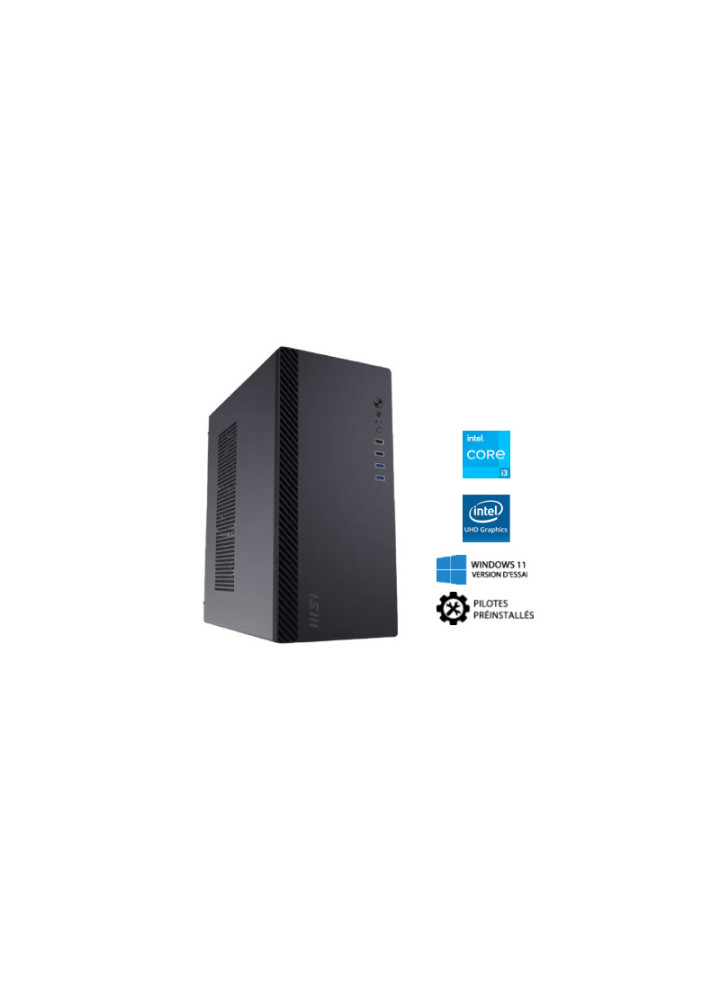 PC de bureau EX-M304 i3-14100/16G/500G/Intel UHD Graphics/Windows version d'essai