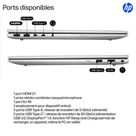 PC Ordinateur portable - HP ProBook 4 G1iR - Écran 40,6 cm (/C5-/16"/512G/W11P Intel Core 5